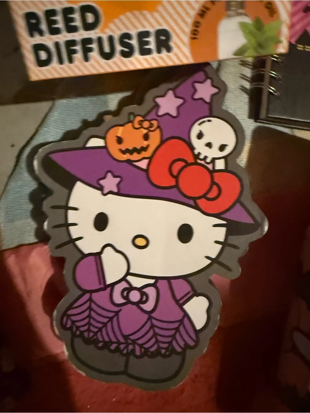 Hello Kitty Halloween bundle-4 cups/notebook, diffuser & plaque